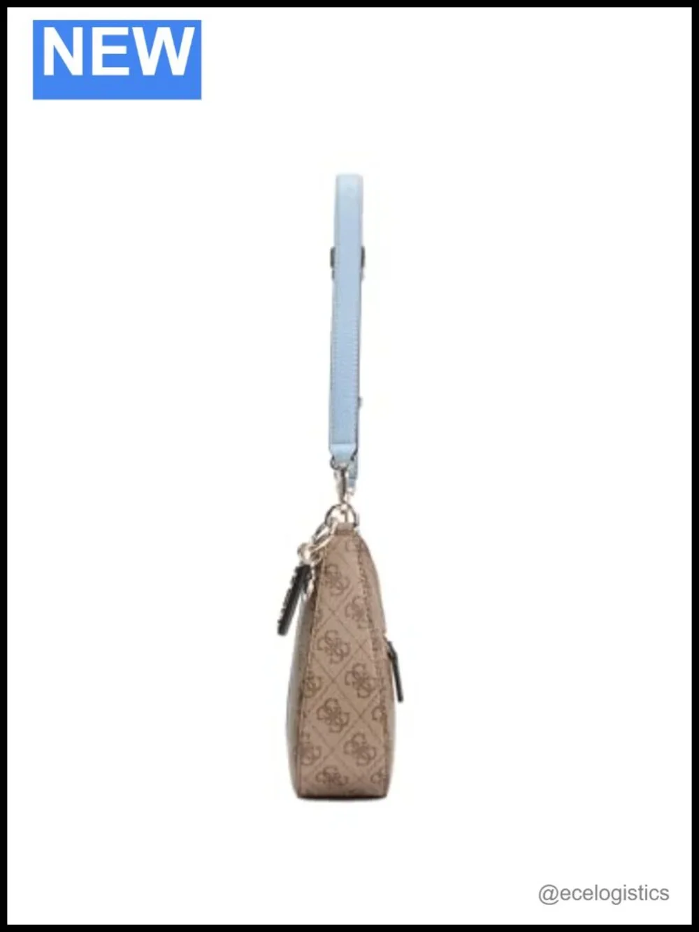 Noelle II Top Zip Shoulder Bag Hobo Polyurethane Gold Hardware